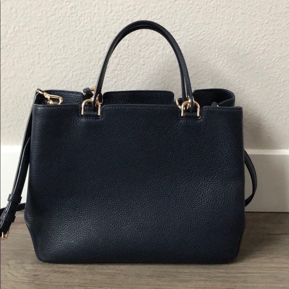 Michael Kors Navy Blue Purse - Picture 7 of 9